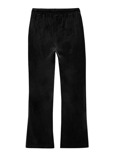 tina outline trackpantVelvet Trousers with Juicy Couture Logo Rhinestones JUICY COUTURE | Trousers | VIJH70699J00